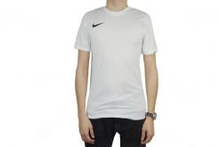 T-shirt sportowy z krótkim rękawem męski Park VII Tee. Białe t-shirty męskie Nike, m, bez wzorów, z materiału, sportowe, bez kołnierzyka. Za 76.99 zł.