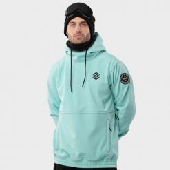 Kurtka snowboardowa męska W1 Iceberg. Niebieskie kurtki męskie SIROKO, l, bez wzorów, z softshellu, bez kaptura. W wyprzedaży za 381.00 zł.