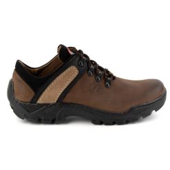 Olivier Skórzane buty trekkingowe męskie 311GT ciemno brązowe. Brązowe trekkingi męskie trekkingowe. Za 351.82 zł.