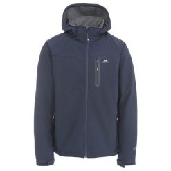 Kurtka wodoodporna Trespass Accelerator Ii. Czarne kurtki męskie Trespass, l, bez wzorów, z materiału, z kapturem. Za 344.99 zł.