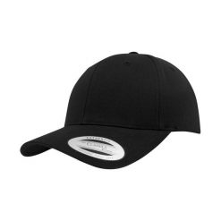Klasyczna Czapka Snapback Z Zakrzywionym Daszkiem. Czerwone czapki i kapelusze damskie FLEXFIT, bez wzorów, klasyczne. Za 68.99 zł.