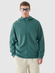 4F Bluza dresowa rozpinana z kapturem męska - zielona S. Zielone bluzy męskie 4f, m, bez wzorów, z bawełny, z kapturem. W wyprzedaży za 99.99 zł.