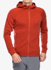 Bluza z kapturem męska Rab Nexus Hoody. Czerwone bluzy męskie RAB, m, bez wzorów, z materiału, z kapturem. Za 369.99 zł.