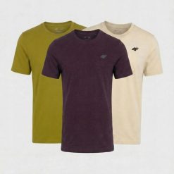 KOSZULKA MĘSKA LIMITOWANA 4F T-SHIRT KOMPLET ZESTAW 3 SZTUKI 5XL M3948 SS26. Koszulki sportowe męskie 4f, m, bez wzorów, z bawełny, bez kołnierzyka, bez ramiączek, na fitness i siłownię. Za 113.50 zł.
