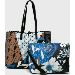 Desigual - Torebka dwustronna. Szare torby na ramię damskie Desigual. Za 399.90 zł.