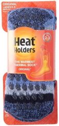 Skarpetki damskie Heat Holders Petunia - 37-42. Niebieskie skarpety damskie HEAT HOLDERS, bez wzorów, z bawełny. Za 131.99 zł.