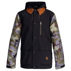 Kurtka narciarska męska DC Bandwidth 15K. Czarne kurtki męskie DC Shoes, m, bez wzorów, z poliesteru, bez kaptura, narciarskie. Za 459.00 zł.