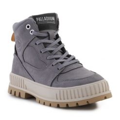 Buty Palladium Pallashock Hi Snk loudburst W 98357-054-M szare. Szare obuwie sportowe damskie bez wzorów, z gumy. Za 859.80 zł.