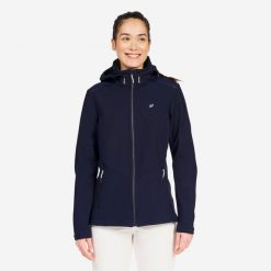 Kurtka softshell damska Tribord Sailing 900. Niebieskie kurtki damskie TRIBORD, xs, bez wzorów, z polaru, bez kaptura. Za 269.99 zł.