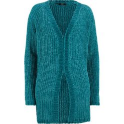 Kardigan z szenili bonprix kobaltowo-turkusowy. Kardigany damskie marki bonprix. Za 44.99 zł.