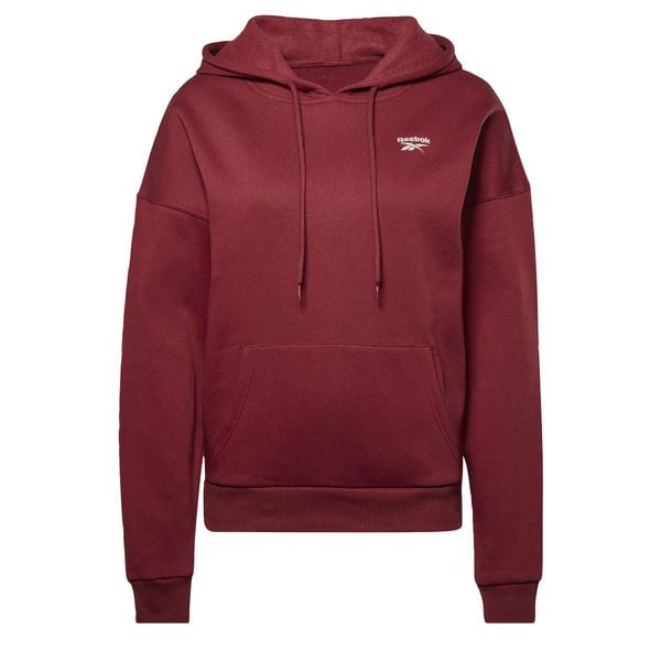 Damska bluza polarowa Reebok Identity. Czerwone bluzy damskie Reebok, m, bez wzorów, z bawełny, z kapturem, na fitness i siłownię. Za 169.00 zł.
