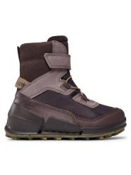ECCO Kozaki Biom K2 71121260822 Fioletowy. Fioletowe buty zimowe dziewczęce ecco, bez wzorów, ze skóry, bez zapięcia. Za 669.99 zł.