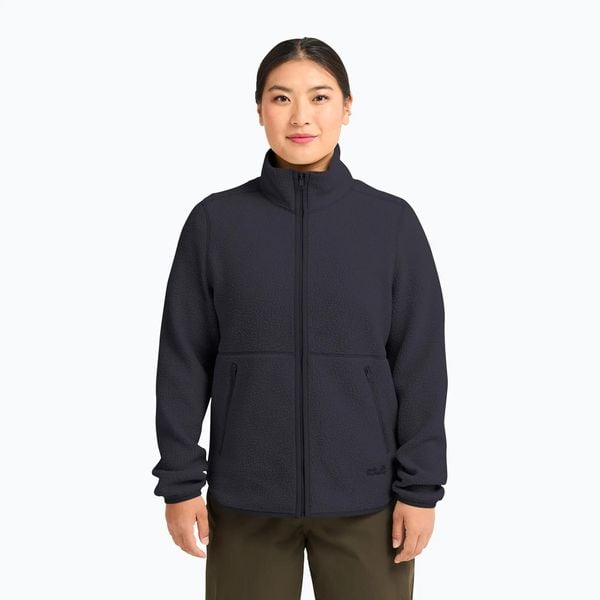 Bluza polarowa damska Jack Wolfskin Lite Curl Full Zip. Niebieskie bluzy damskie Jack Wolfskin, xs, bez wzorów, z materiału, bez kaptura. Za 419.99 zł.