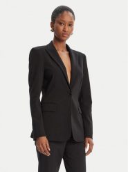 PINKO Marynarka 104903 A24C Czarny Regular Fit. Czarne żakiety damskie Pinko, bez wzorów, z syntetyku. Za 1,299.00 zł.