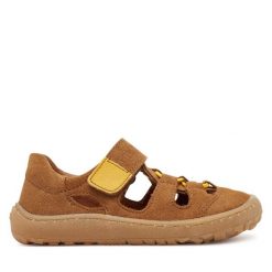 Sandały Froddo. Brązowe sandały chłopięce Froddo, bez zapięcia. Za 219.99 zł.