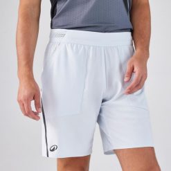 Spodenki do padla męskie Kuikma Dry+ oddychające. Niebieskie krótkie spodenki sportowe męskie KUIKMA, l, bez wzorów, z materiału, tenisowe. Za 99.99 zł.