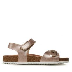 Sandały Geox. Czerwone sandały dziewczęce Geox, bez zapięcia. Za 249.99 zł.