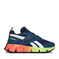Sneakersy Reebok. Niebieskie trampki i tenisówki chłopięce Reebok, bez wzorów, bez zapięcia. Za 159.99 zł.