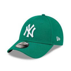 Damska czapka z daszkiem New York Yankees New Era League Essential 9FORTY. Białe czapki i kapelusze damskie New Era, bez wzorów, z bawełny, sportowe. Za 119.99 zł.
