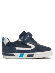 Geox Sneakersy B Kilwi Boy B45A7B 02214 C4211 M Granatowy. Niebieskie buty sportowe chłopięce Geox, bez wzorów, ze skóry, bez zapięcia. Za 399.99 zł.
