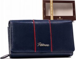 Peterson Duży, skórzany portfel damski na zatrzask - Peterson NoSize. Portfele damskie Peterson, bez wzorów. Za 176.70 zł.