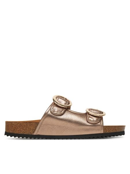 Caprice Klapki 9-27403-44 Brązowy. Brązowe klapki damskie Caprice, bez wzorów, ze skóry, bez obcasa. Za 165.99 zł.