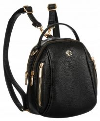 Plecak damski Rovicky R-KP-11-F19 czarny. Czarne plecaki damskie ROVICKY, bez wzorów, ze skóry ekologicznej. Za 57.99 zł.