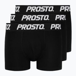 Bokserki męskie PROSTO Boxers 3. Czarne bokserki męskie Prosto., m, bez wzorów. Za 119.99 zł.