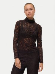 Vero Moda Bluzka Neline 10335562 Brązowy Slim Fit. Brązowe bluzki damskie Vero Moda, s, bez wzorów, z syntetyku, bez kołnierzyka, bez ramiączek. Za 159.99 zł.