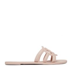 Klapki Nine West. Białe klapki damskie Nine West, bez wzorów, bez obcasa. Za 89.99 zł.