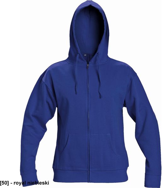 NAGAR - bluza z kapturem ściąganym sznurkiem 80% bawełna, 20% poliester - royal niebieski 3XL. Niebieskie bluzy męskie CERVA, m, bez wzorów, z bawełny, z kapturem. Za 128.13 zł.