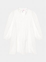 Vero Moda Girl Sukienka 10284629 Biały Regular Fit. Białe sukienki dla dziewczynek Vero Moda Girl, bez wzorów, z bawełny, bez ramiączek. Za 329.99 zł.