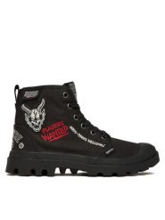 Palladium Trapery Pampa Hellfire 74496-001-M Czarny. Czarne śniegowce i trapery męskie Palladium, z materiału, bez zapięcia. Za 364.65 zł.