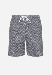 Granatowe Szorty z Elastyczną Gumką i Ściągaczami Palarilea. Niebieskie szorty męskie Born2be, l, bez wzorów. Za 29.99 zł.
