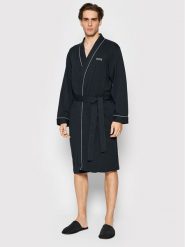 Boss Szlafrok Kimono 50469624 Czarny. Czarne szlafroki męskie Boss, m, bez wzorów, z bawełny, bez ramiączek, bez kaptura. Za 319.99 zł.