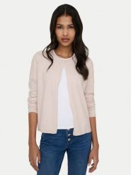 ONLY Kardigan Loyal 15371151 Beżowy Regular Fit. Brązowe kardigany damskie Only, xs, bez wzorów, z syntetyku, bez kołnierzyka, bez ramiączek, bez kaptura. Za 109.99 zł.