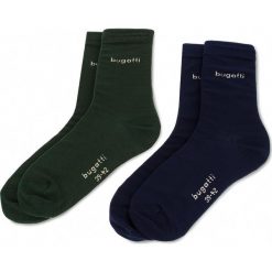 Zestaw 2 par wysokich skarpet unisex BUGATTI - 6857 Dark Indigo 526. Skarpety damskie marki Bugatti. W wyprzedaży za 39.00 zł.