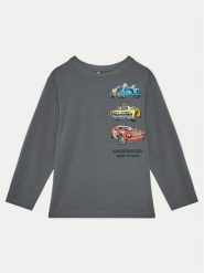 NAME IT Bluzka 13238369 Szary Regular Fit. Szare koszule dla chłopców Name it, bez wzorów, z bawełny, bez kołnierzyka, bez ramiączek. Za 59.99 zł.