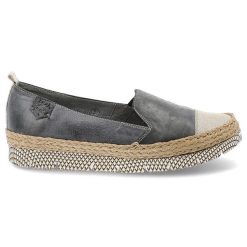 Szare Espadryle Maciejka Wygodne Wsuwane Buty Damskie. Niebieskie espadryle damskie Maciejka, na lato, bez wzorów, z jeansu, eleganckie, bez obcasa, bez zapięcia. Za 189.00 zł.
