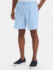 Tommy Hilfiger Szorty materiałowe Dover MW0MW44355 Niebieski Regular Fit. Niebieskie szorty męskie Tommy Hilfiger, m, bez wzorów, ze lnu. Za 409.99 zł.