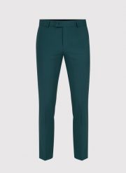 PAKO LORENTE – Spodnie garniturowe w kolorze zielonym. Zielone eleganckie spodnie męskie Pako Lorente, bez wzorów. Za 79.99 zł.