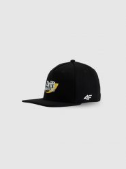 4F Czapka z daszkiem snapback uniseks 4F x Drift Masters - czarna S/M. Czarne czapki i kapelusze damskie 4f, z aplikacjami, z materiału, klasyczne. Za 119.99 zł.