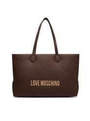 LOVE MOSCHINO Torebka JC4395PP0NKD031A Brązowy. Brązowe torebki do ręki damskie Love Moschino, bez wzorów, ze skóry, bez dodatków. Za 849.99 zł.