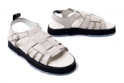 EMU AUSTRALIA Bremer W13059 coconut/blanc coco, sandały damskie. Brązowe sandały damskie Emu Australia, bez wzorów, z gumy, bez obcasa, bez zapięcia. Za 317.94 zł.