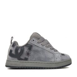 Sneakersy DC. Szare trampki i tenisówki chłopięce DC, bez wzorów, bez zapięcia. Za 199.99 zł.