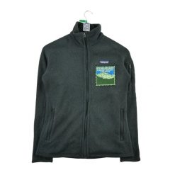 Second life - Kurtka polarowa damska czarna Patagonia - Stan bardzo dobry. Czarne kurtki sportowe damskie Patagonia, l, bez wzorów, z materiału, bez kaptura, trekkingowe. Za 212.96 zł.