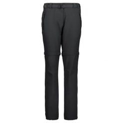 Spodnie z odpinanymi nogawkami damskie CMP Evelynn Zip Off Pant. Czarne spodnie sportowe damskie CMP, l, bez wzorów, trekkingowe. Za 300.00 zł.