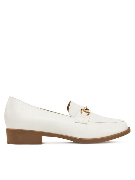 DeeZee Loafersy 2024-64 Biały. Białe mokasyny damskie DeeZee, z materiału. Za 69.99 zł.