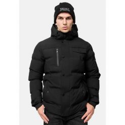 Kurtka puchowa o regularnym kroju Lonsdale Mallaig. Białe kurtki męskie Lonsdale, na zimę, xl, z aplikacjami, z gumy, eleganckie, bez kaptura. Za 686.50 zł.