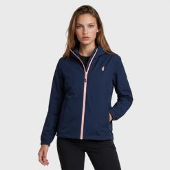 Kurtka trekkingowa damska Softshell AULP DUFFY rozpinana z kapturem turystyczna. Niebieskie kurtki damskie Aulp, bez wzorów, ze skóry, z kapturem. Za 229.99 zł.